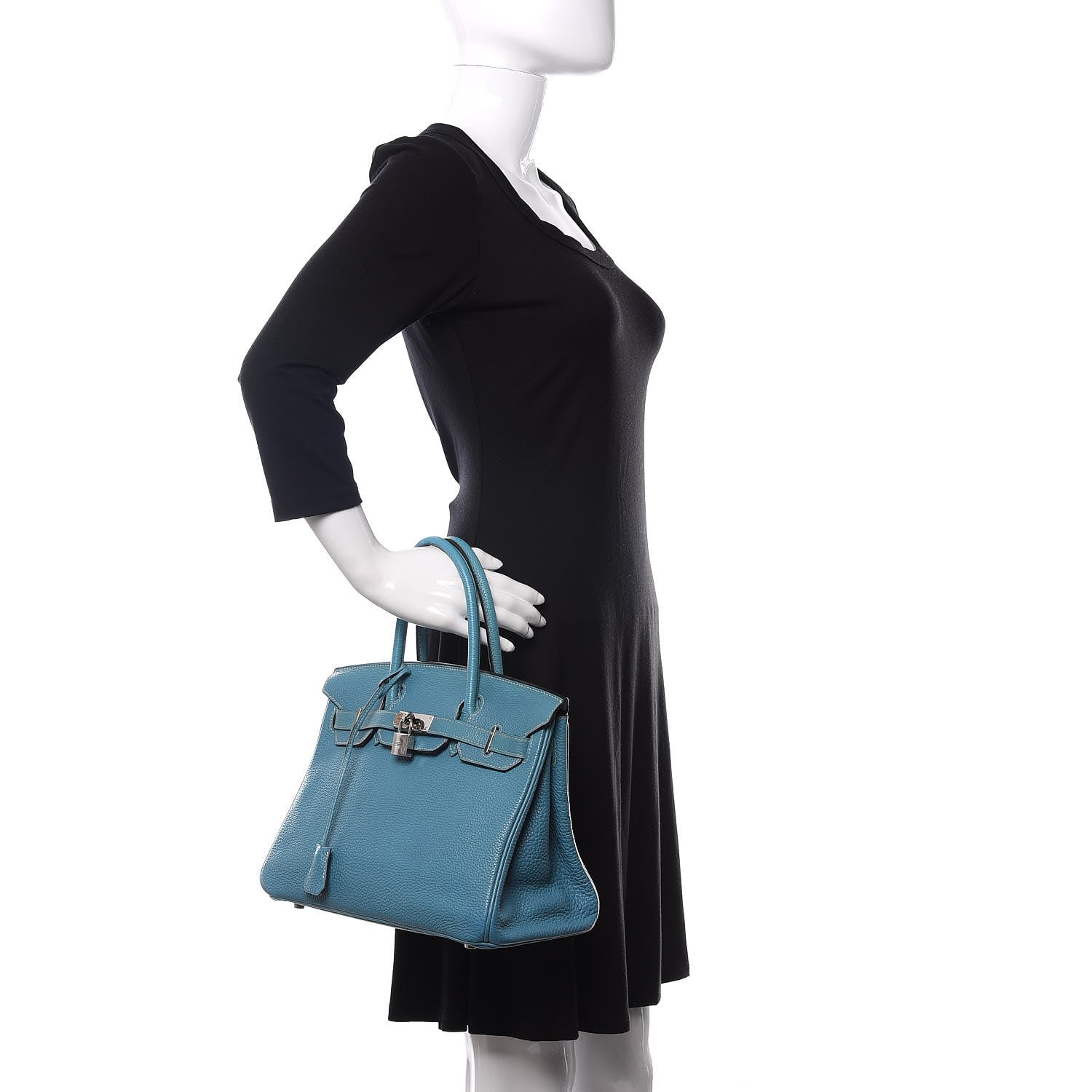 Hermes Togo Birkin 30 Blue Jean 2 of 19