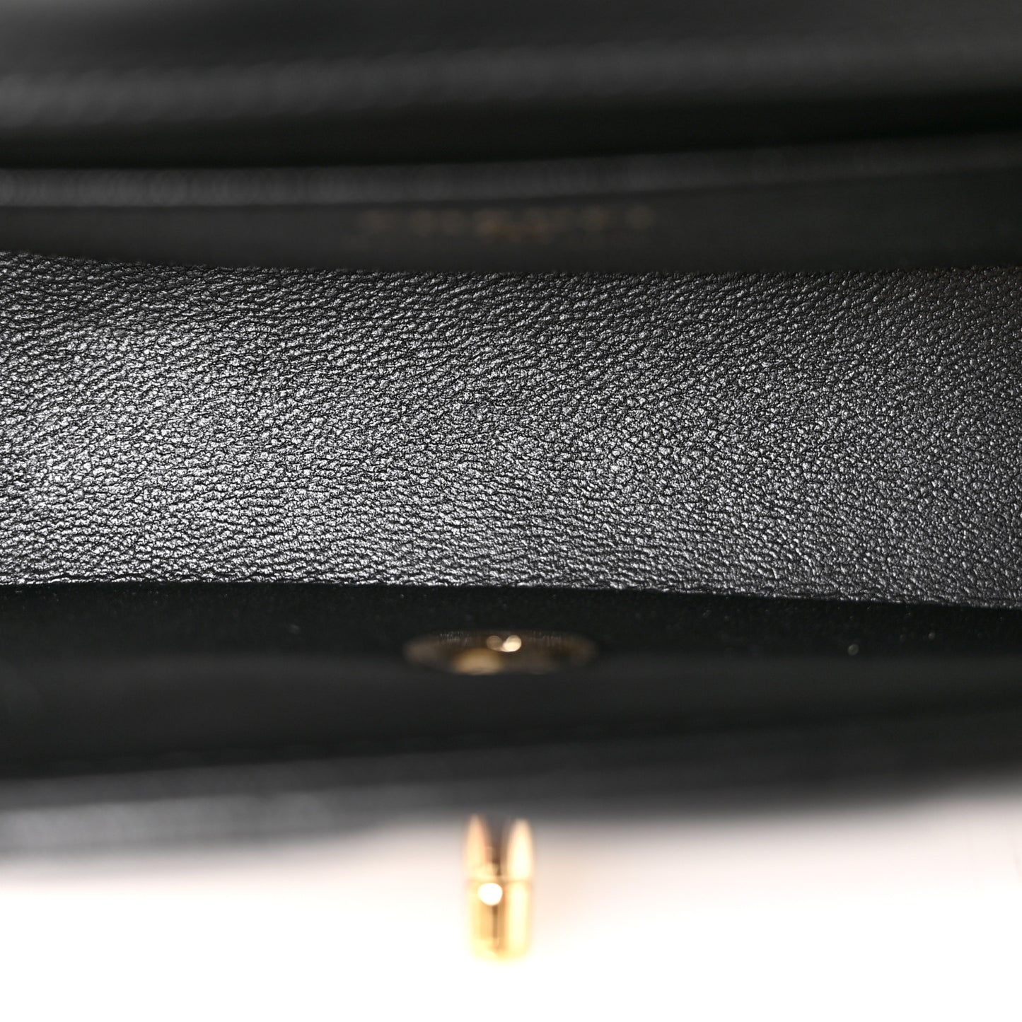 Lambskin Quilted Tab Mini Flap Black