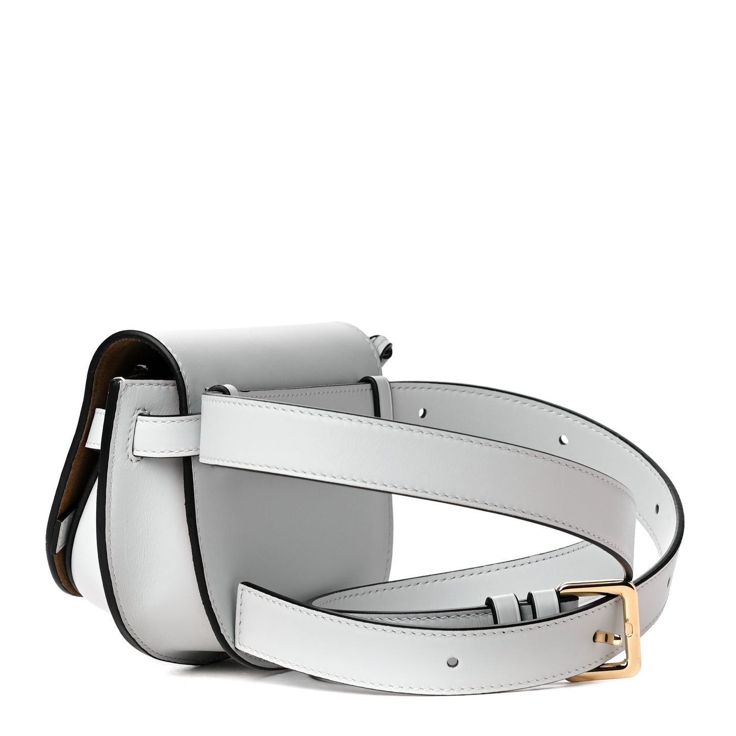 Calfskin Mini Gate Belt Bag Kaolin