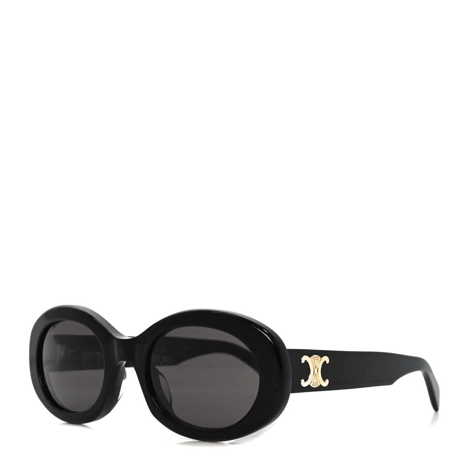 Celine Acetate Triomphe 01 Sunglasses CL 40194U Black 1 of 7