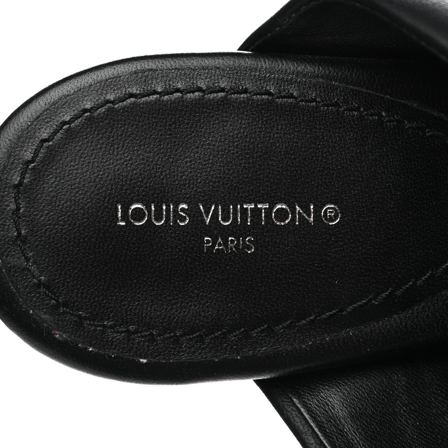 Louis Vuitton Lambskin Drapy Heel Mules 41 Black 7 of 10