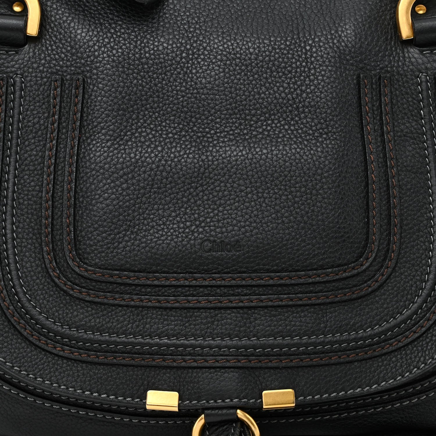 Chloe Calfskin Medium Marcie Satchel Black 8 of 10