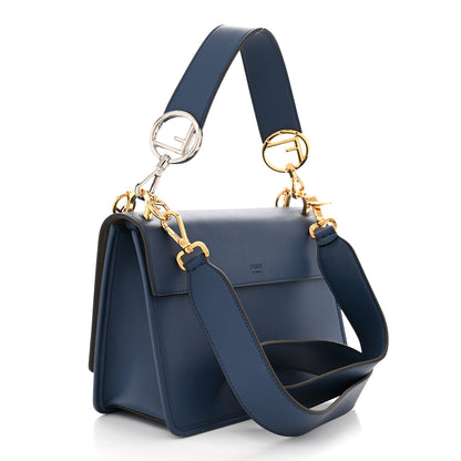 Fendi Vitello Century Opaco F is Fendi Kan I Shoulder Bag Blu Scuro 3 of 11