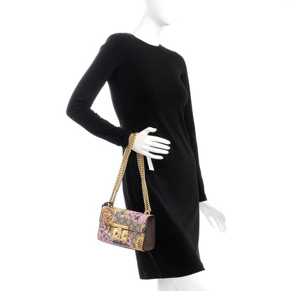 Gucci GG Supreme Monogram Bengal Small Padlock Shoulder Bag Beige Pink 3 of 8