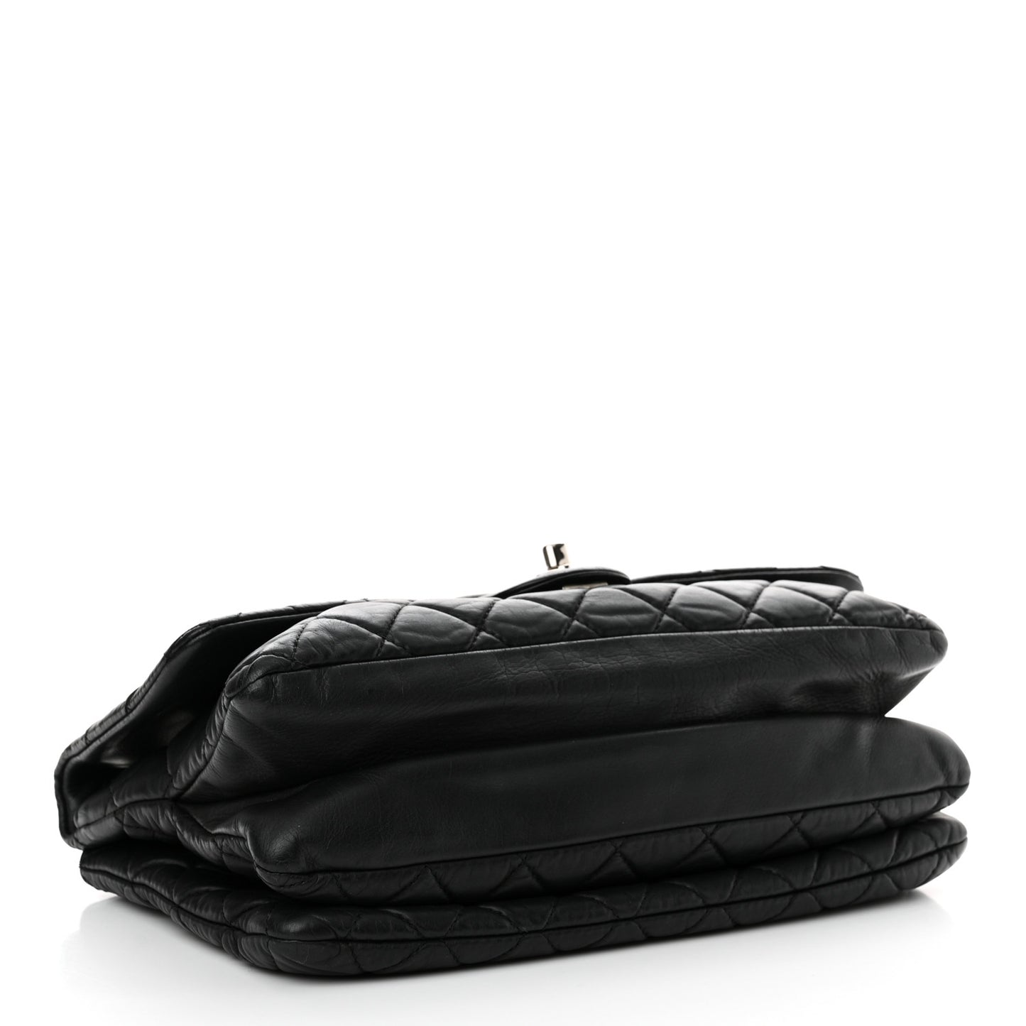 Lambskin Quilted Jumbo Chanel 3 Flap Black