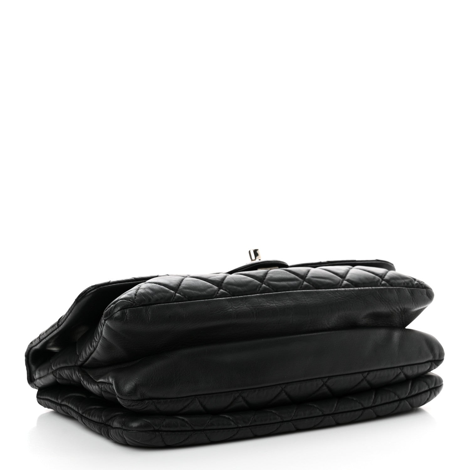 Chanel Lambskin Quilted Jumbo Chanel 3 Flap Black 4 of 13