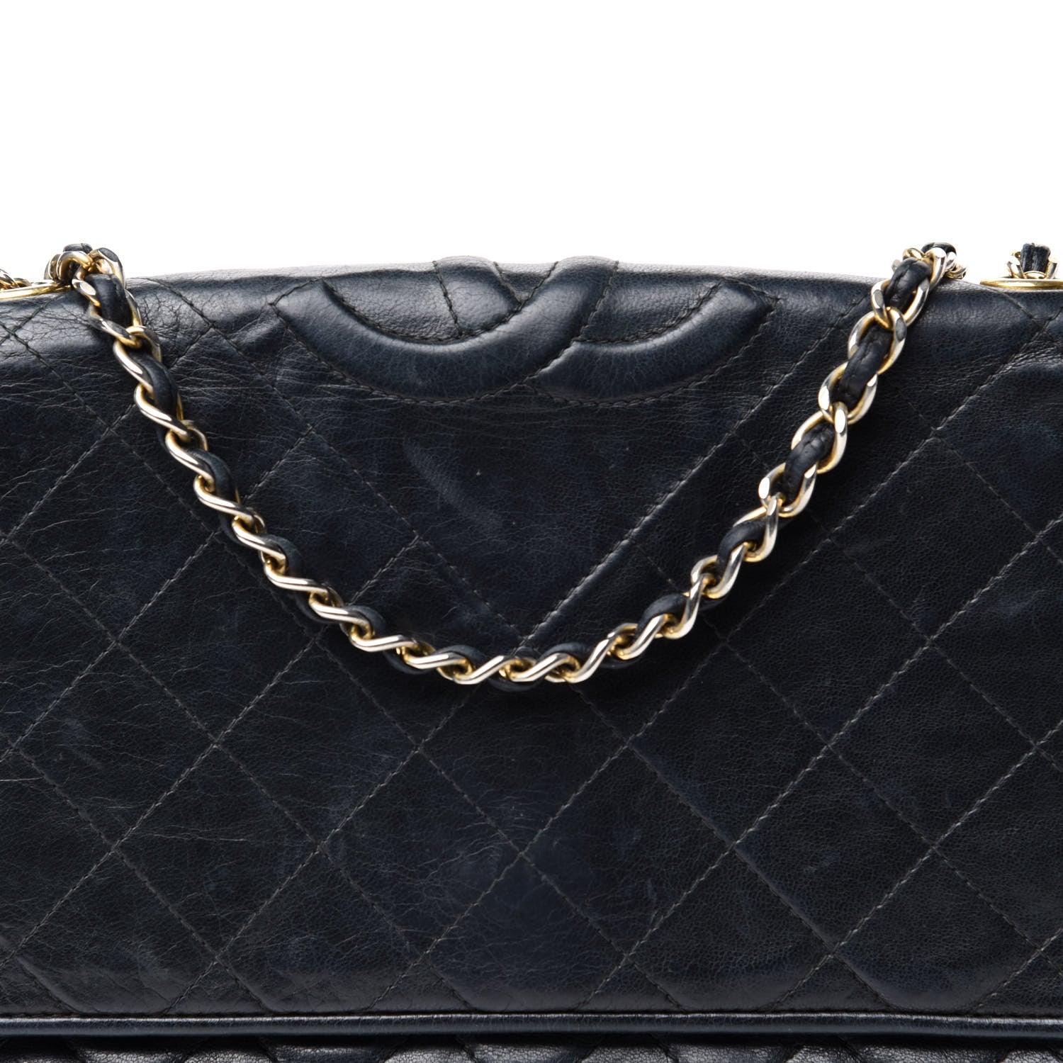 Chanel Lambskin Quilted CC Tassel Shoulder Flap Bag Black 11 of 11