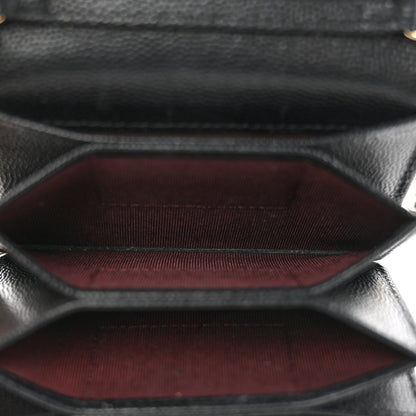 Chanel Caviar Quilted Flap Card Holder On Chain Black 4 of 10