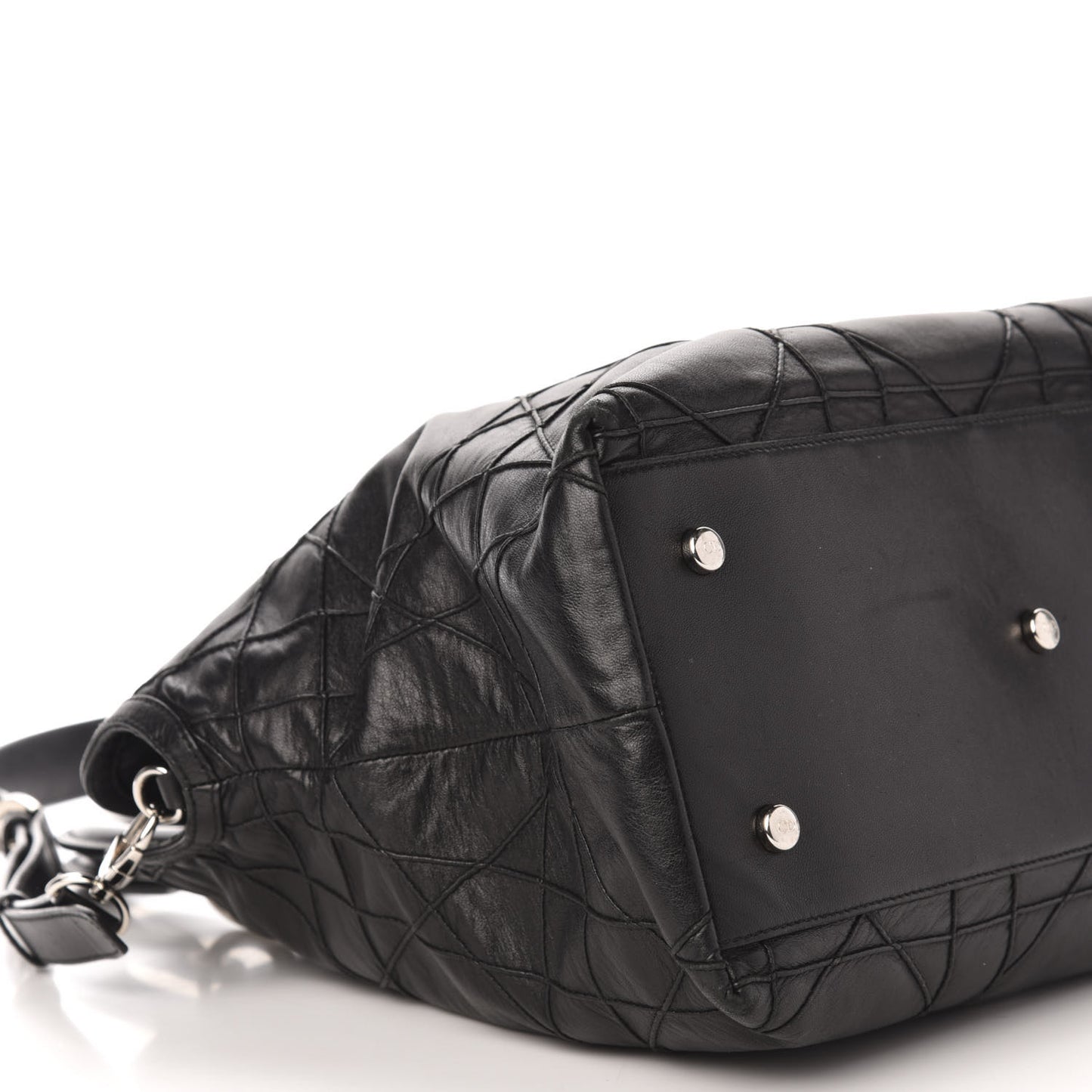 Lambskin Cannage Medium Granville Tote Black