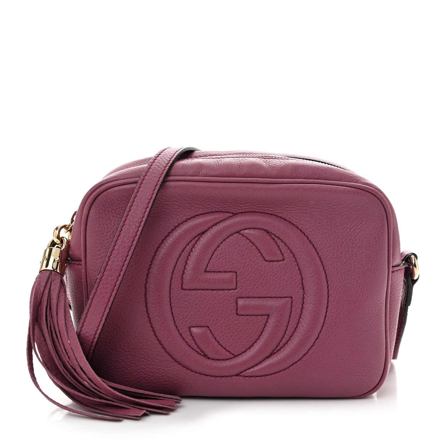 Pebbled Calfskin Small Soho Disco Bag Peonia Flower