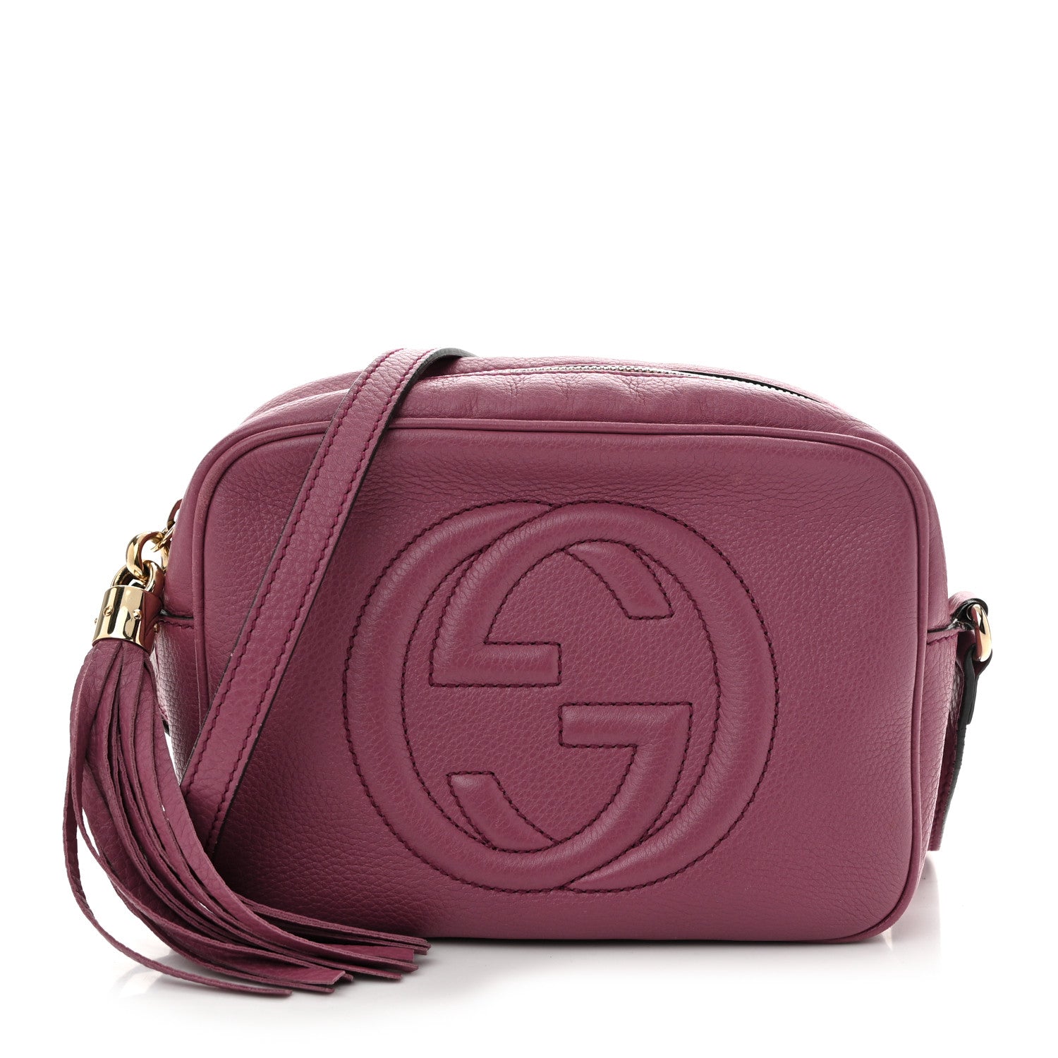 Gucci Pebbled Calfskin Small Soho Disco Bag Peonia Flower 1 of 10