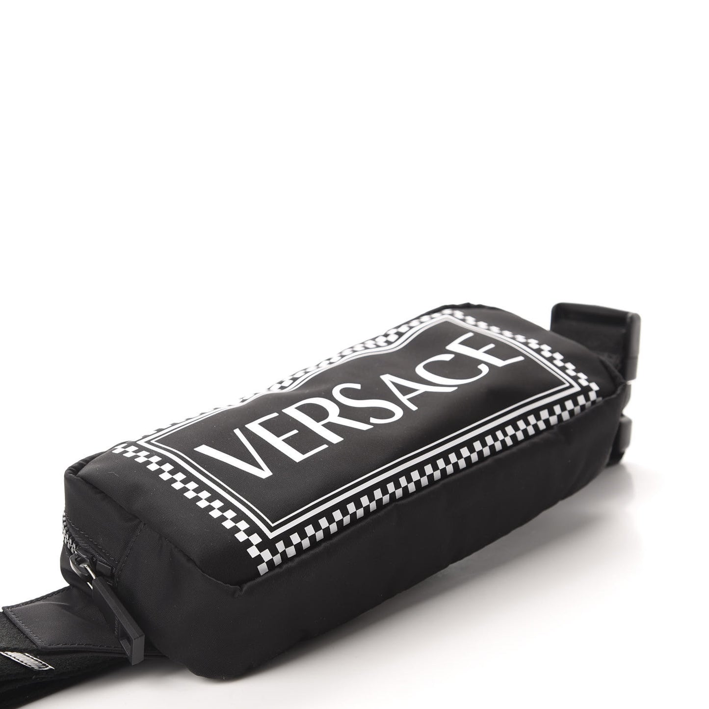 Nylon Logo Two Tone Belt Bag Black