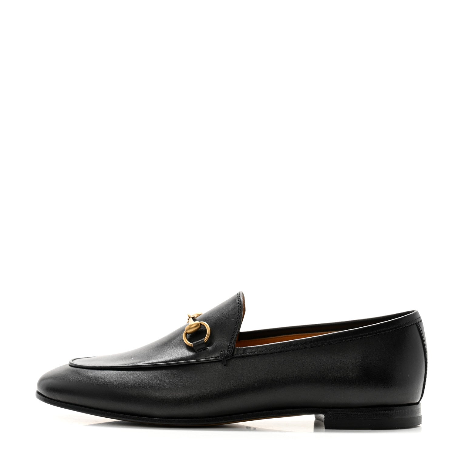 Gucci Calfskin Womens Jordaan Loafers 38 Black 1 of 9