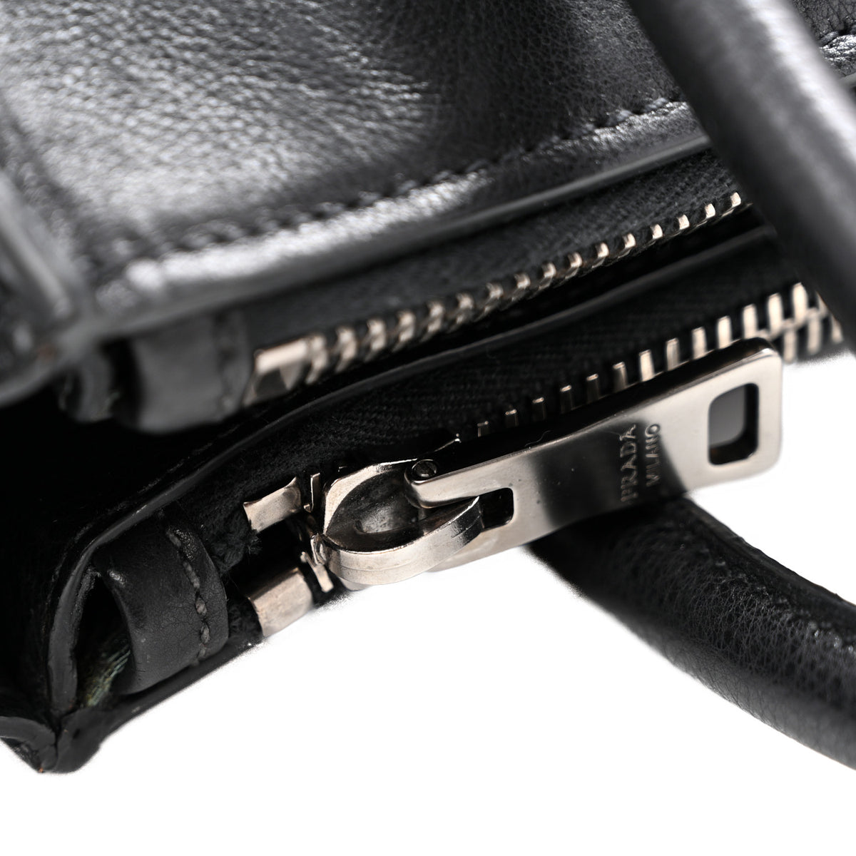 Prada Glace Calf Twin Pocket Tote Black 22 of 25