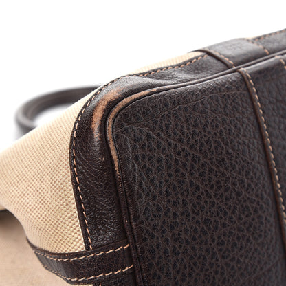 Hermes Toile Buffalo Garden Party Tote 30 TPM Marron Fonce 9 of 19