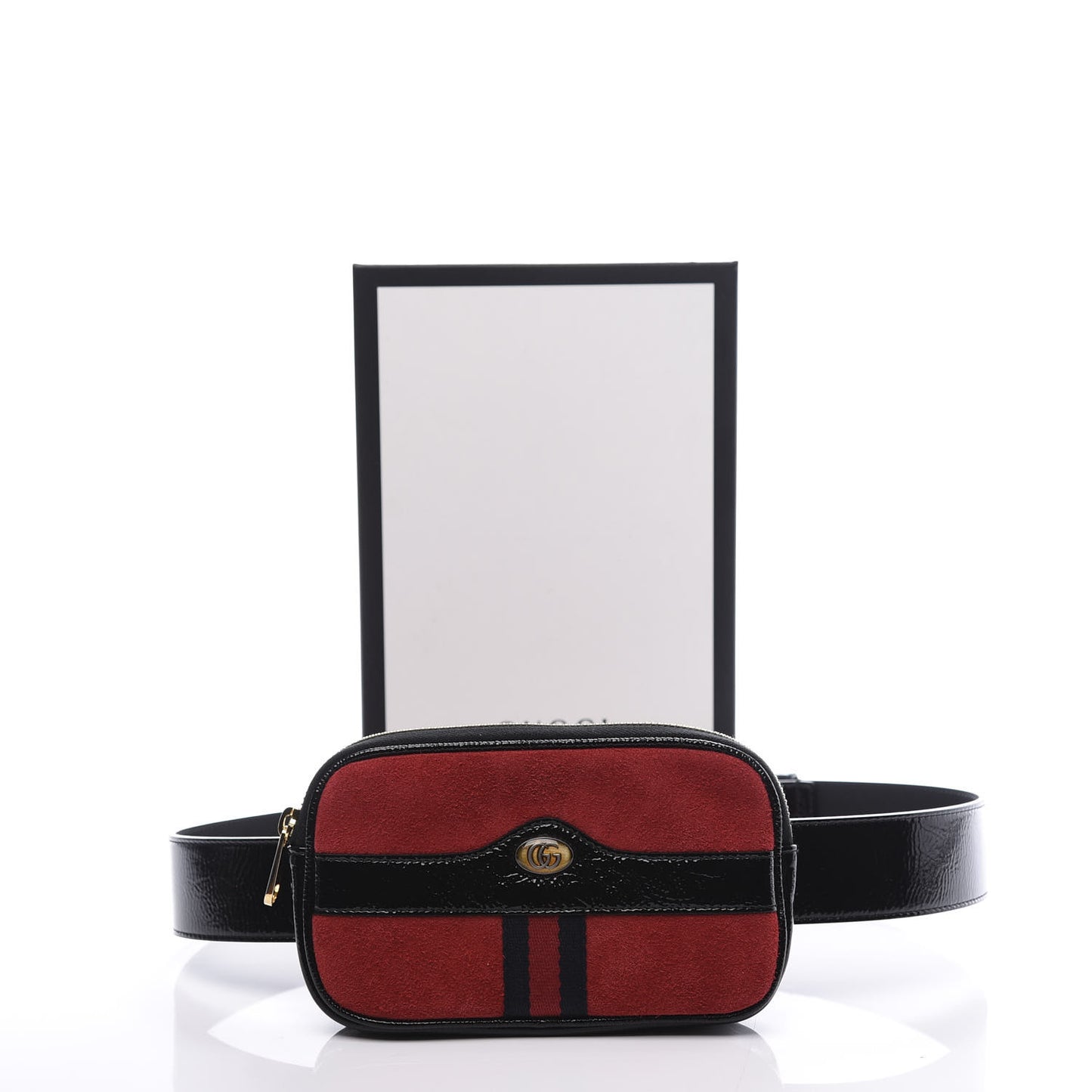 Suede Patent Ophidia Belted iPhone Case 85 34 Hibiscus Red