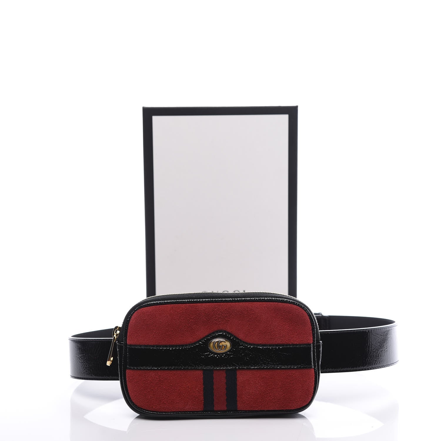 Gucci Suede Patent Ophidia Belted iPhone Case 85 34 Hibiscus Red 11 of 11