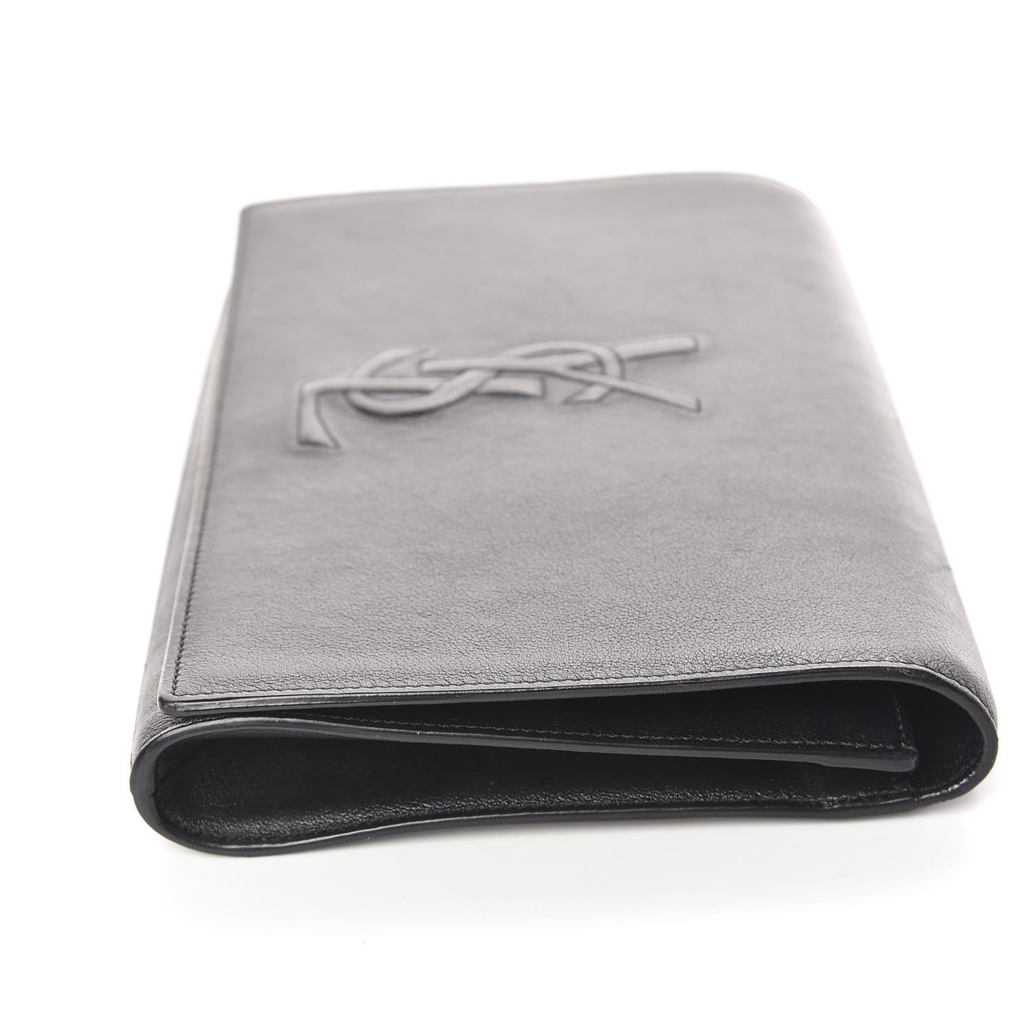 Calfskin Monogram Large Belle De Jour Clutch Black