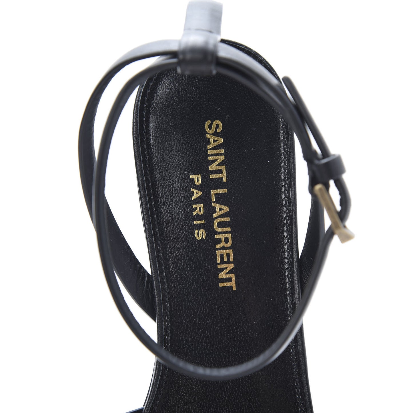 Calfskin Tribute 05 Ankle Strap Sandals 37 Black