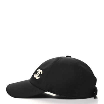 Chanel Cotton CC Cap Hat Black White 6 of 9