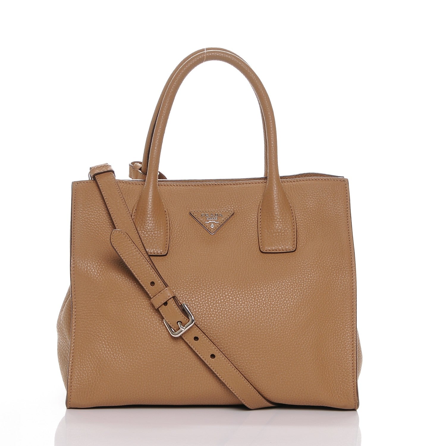 Prada Vitello Daino Tote Sesamo 1 of 6