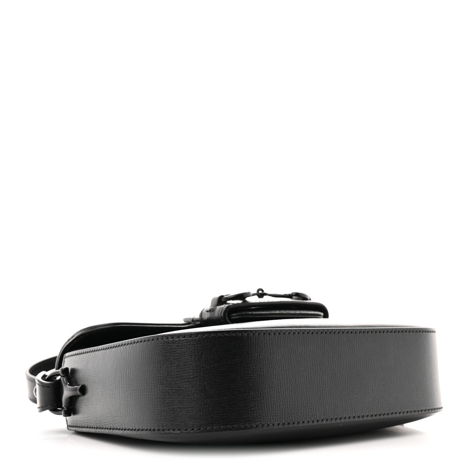 Gucci Azalea Calfskin Web Monochrome Mini Horsebit 1955 Shoulder Bag Black 4 of 10