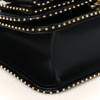 Salvatore Ferragamo Calfskin Studded Mini Vara Bow Rainbow Crossbody Bag Black 7 of 8