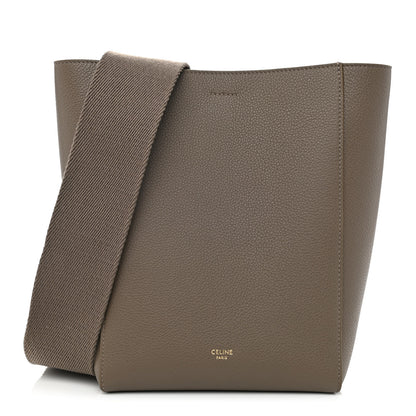 Celine Soft Grained Calfskin Small Sangle Bucket Bag Taupe 1 of 8