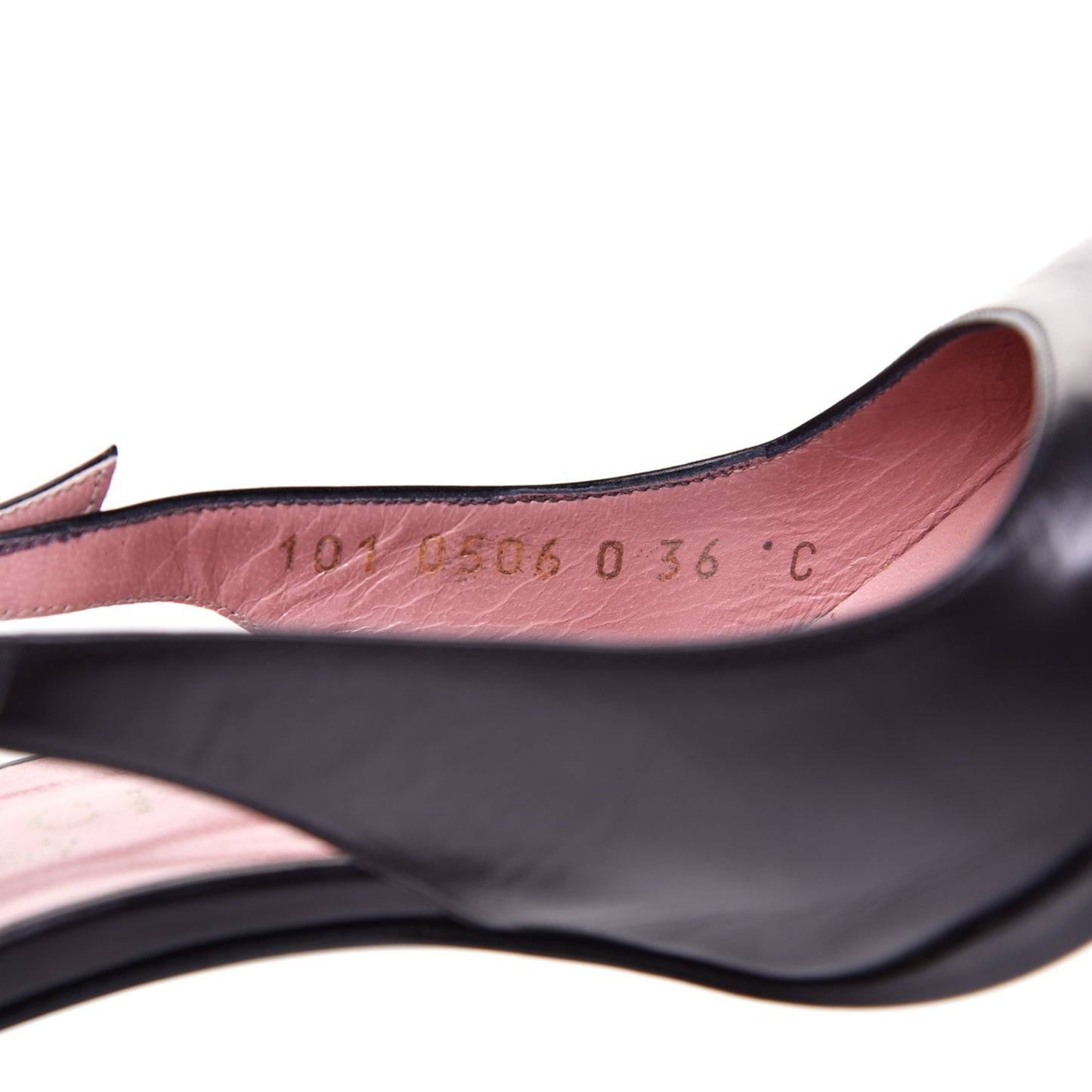 Calfskin Slingback Pumps 36 Black