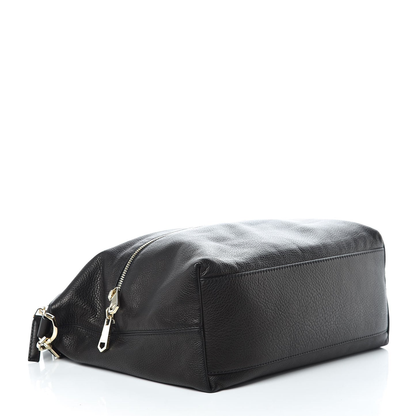 Grained Calfskin Medium Zip Animation Nightingale Black