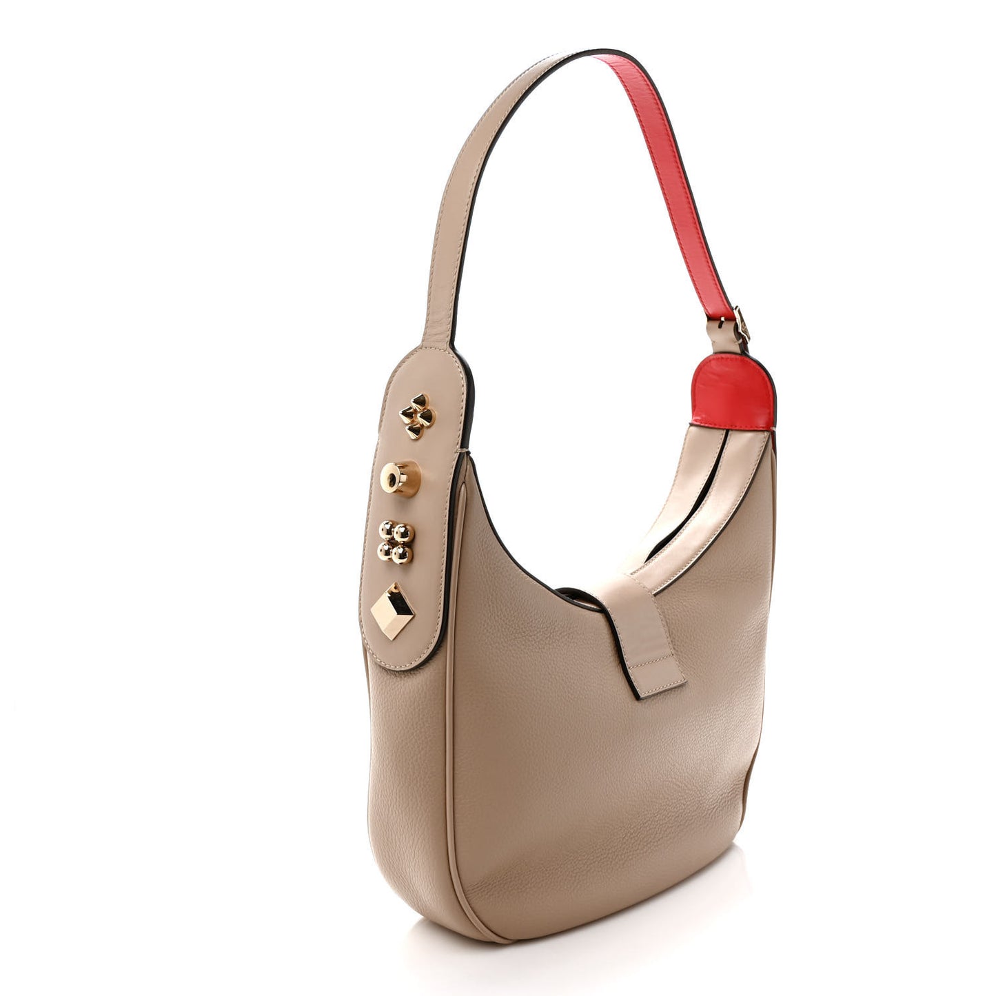 Grained Calfskin Carasky Shoulder Bag Feve