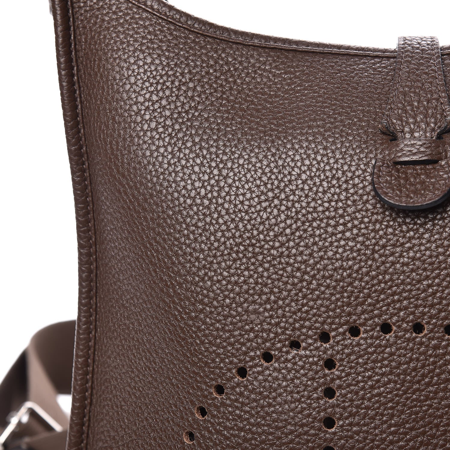 Hermes Taurillon Clemence Evelyne III PM Chocolate 9 of 16