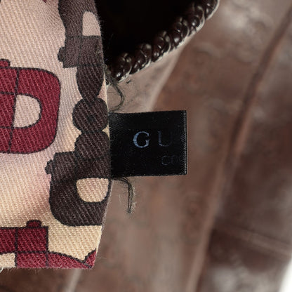 Gucci Guccissima Large Horsebit Chain Hobo Brown 8 of 9