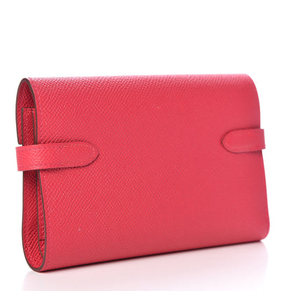 Hermes Epsom Medium Kelly Wallet Rose Extreme 3 of 8
