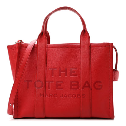 Marc Jacobs Grained Calfskin Medium The Tote Bag True Red 1 of 15