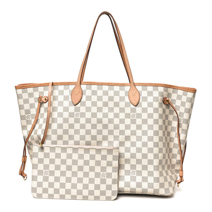 Louis Vuitton Damier Azur Neo Neverfull GM Rose Ballerine 3 of 11