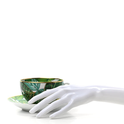 Hermes Porcelain Passifolia Tea Cup And Saucer Set Of 2 2 of 10