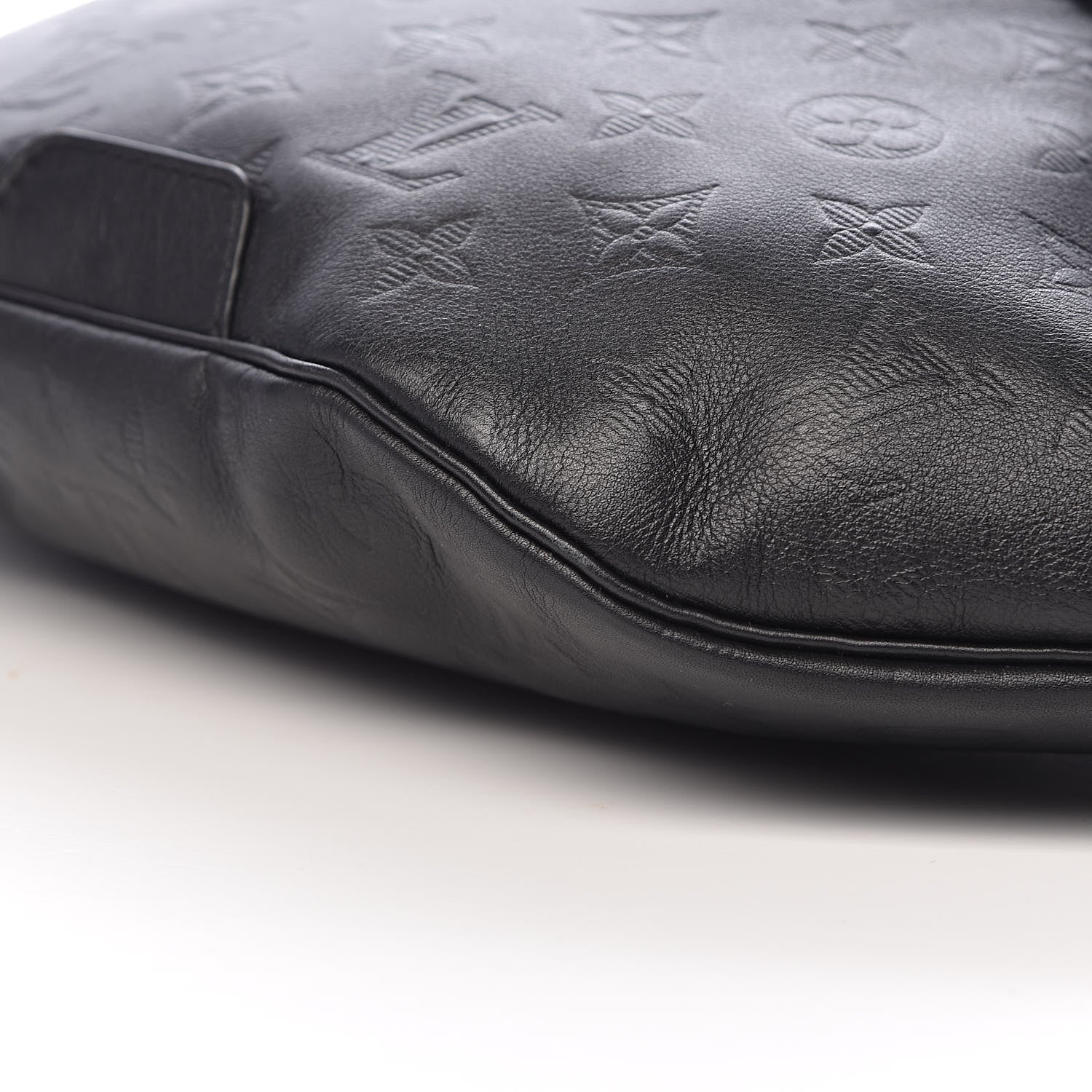 Louis Vuitton Calfskin Monogram Shadow Discovery Bumbag Black 8 of 9