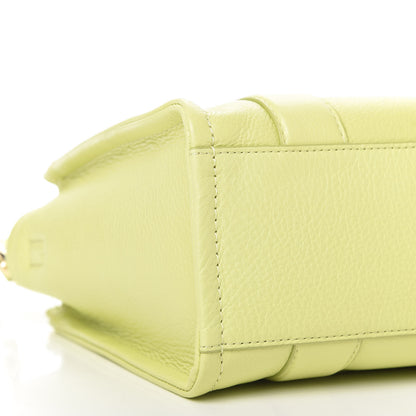 Marc Jacobs Natural Grain Calfskin Small Tote Shadow Lime 6 of 10