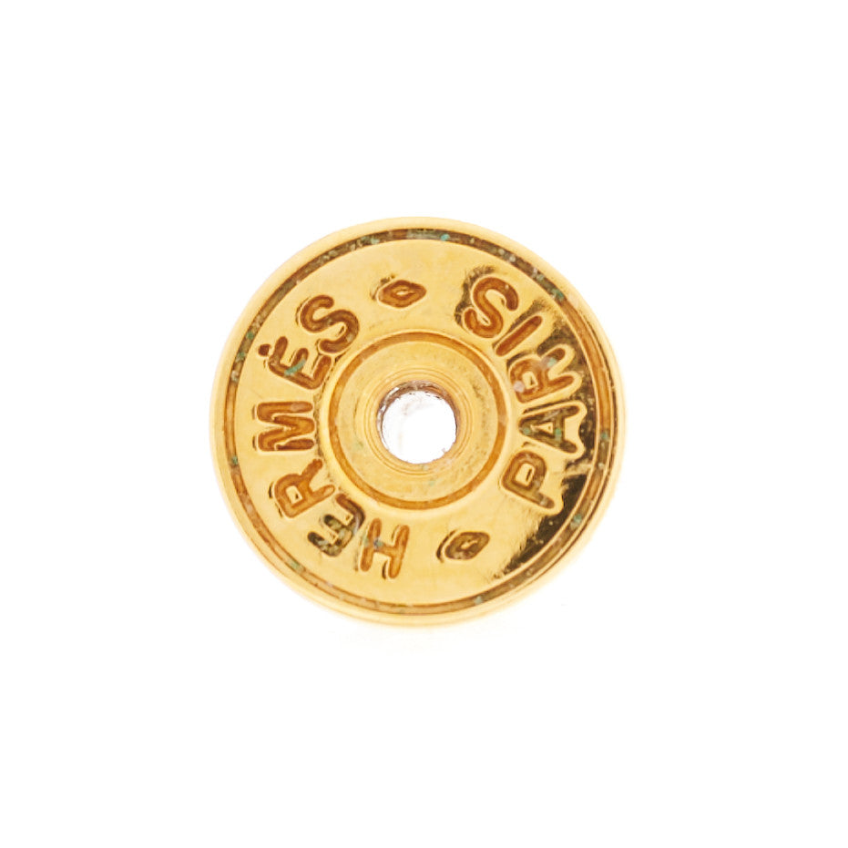 Hermes Gold Lacquered Pop H Earrings White 6 of 7