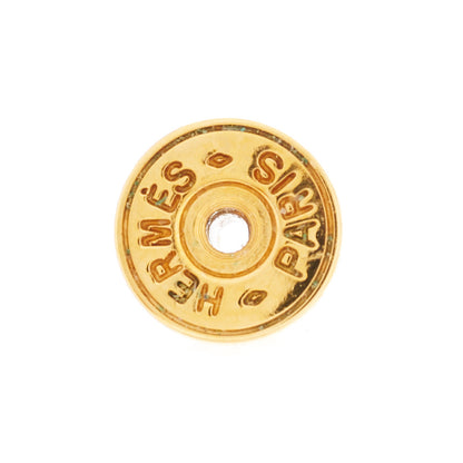 Hermes Gold Lacquered Pop H Earrings White 6 of 7