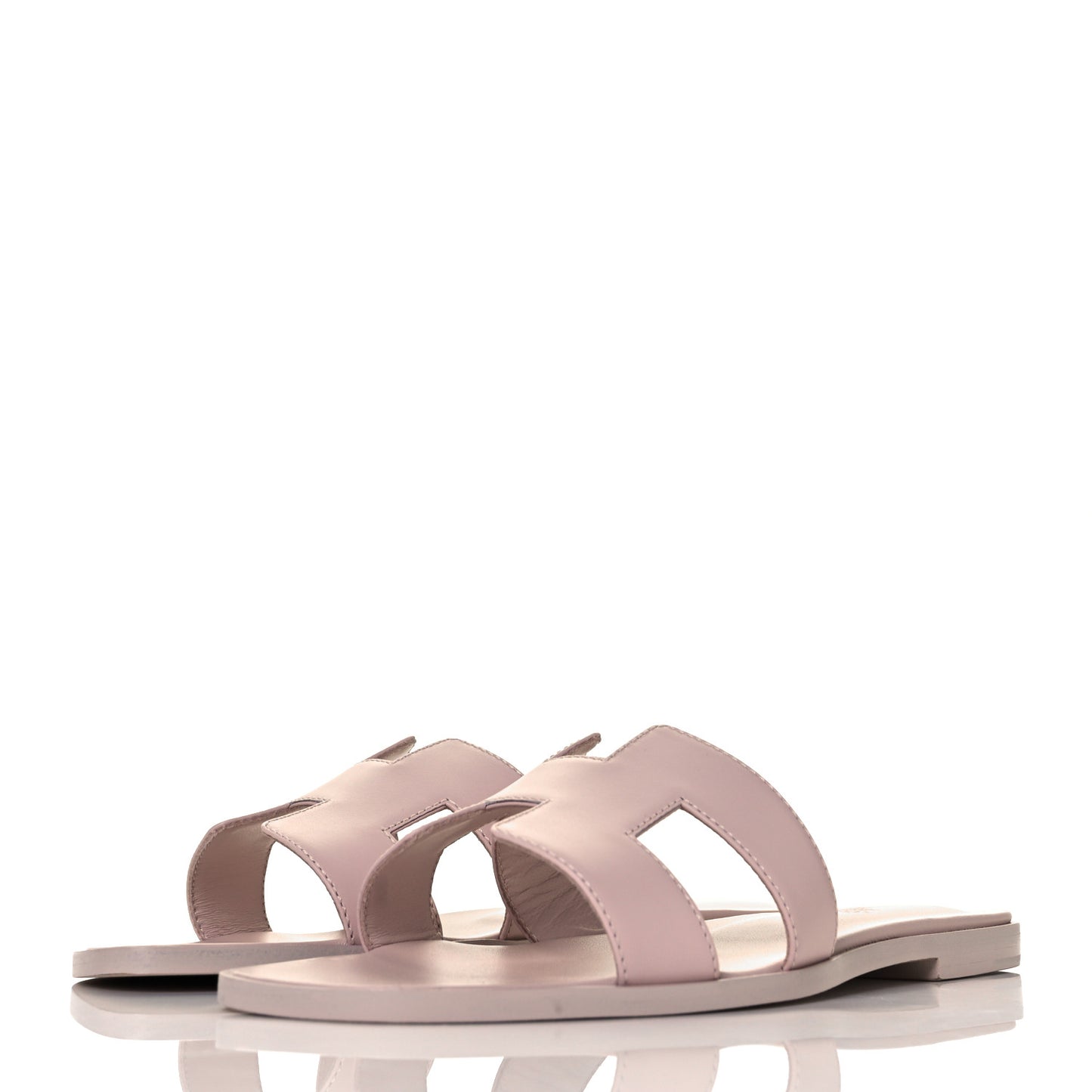 Box Calfskin Oran Sandals 39 Rose Pale