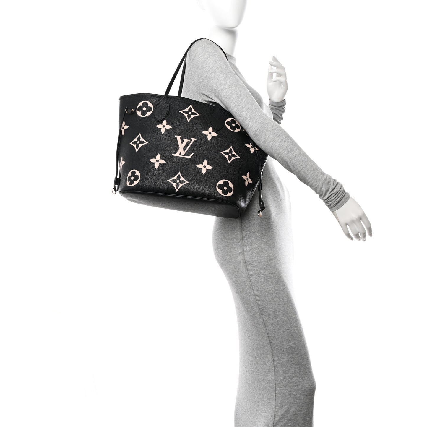 Empreinte Monogram Giant Neverfull MM Black Beige