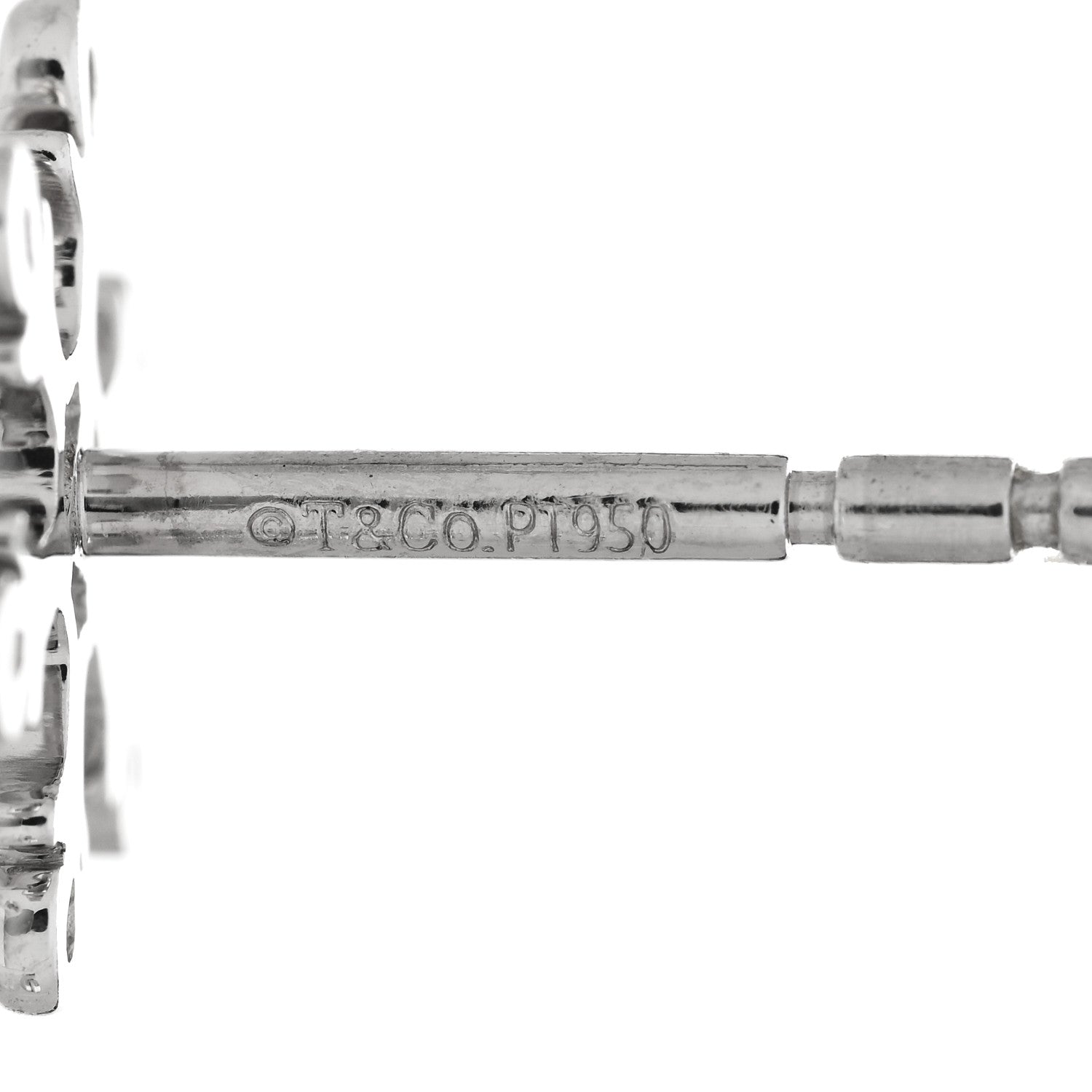 Tiffany Platinum Diamond Snowflake Earrings 4 of 5
