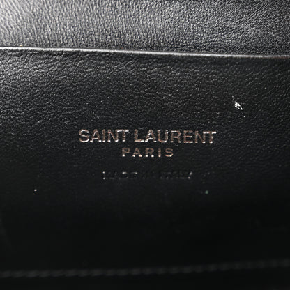 Saint Laurent Grain De Poudre Matelasse Monogram Mini Lou Camera Bag Black 6 of 11