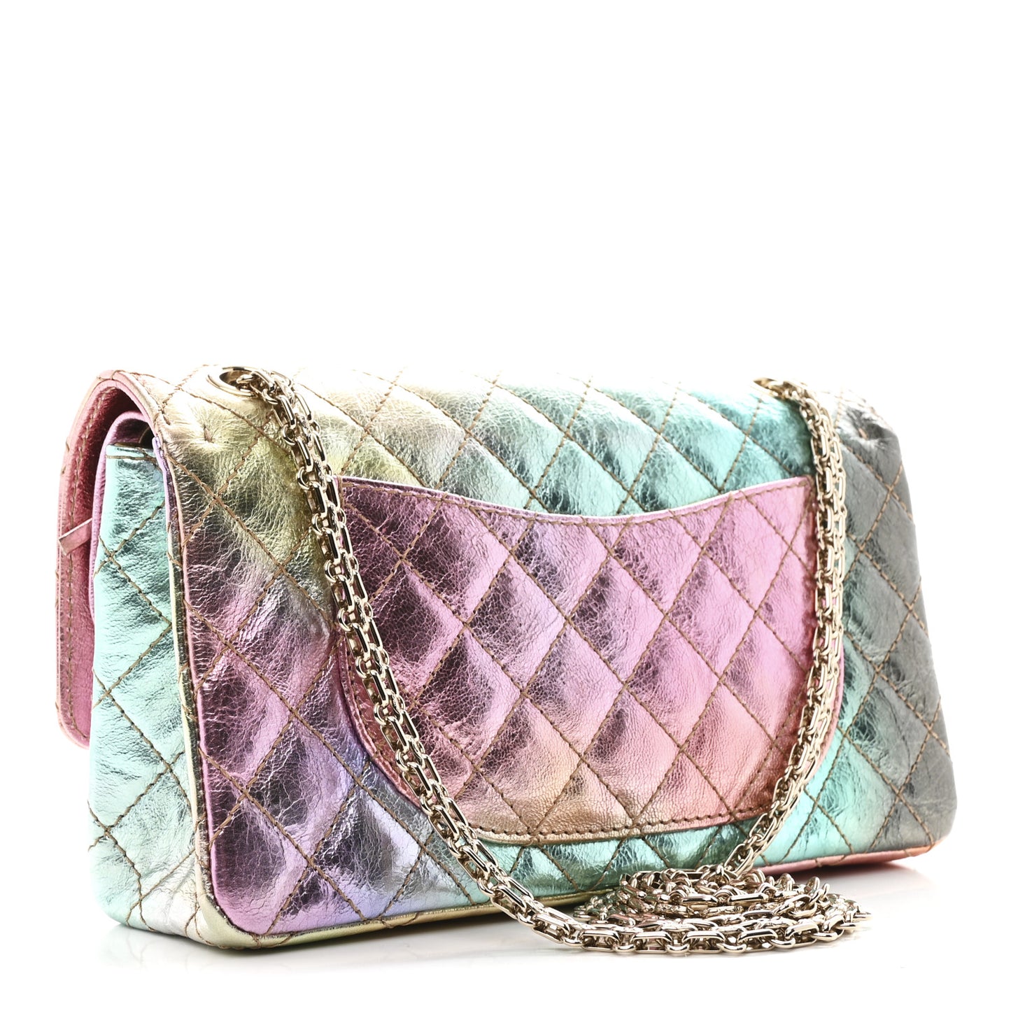 Metallic Goatskin Quilted 2.55 Reissue 225 Flap Multicolor