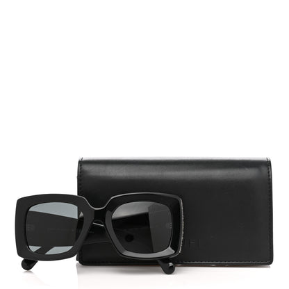 Chanel Acetate Rectangle Sunglasses 5435 Black 8 of 8