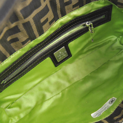 Fendi Zucca Floral Embroidered Baguette Tobacco 6 of 10