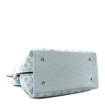 Louis Vuitton Mahina Carmel Hobo Bag Denim Blue 4 of 9