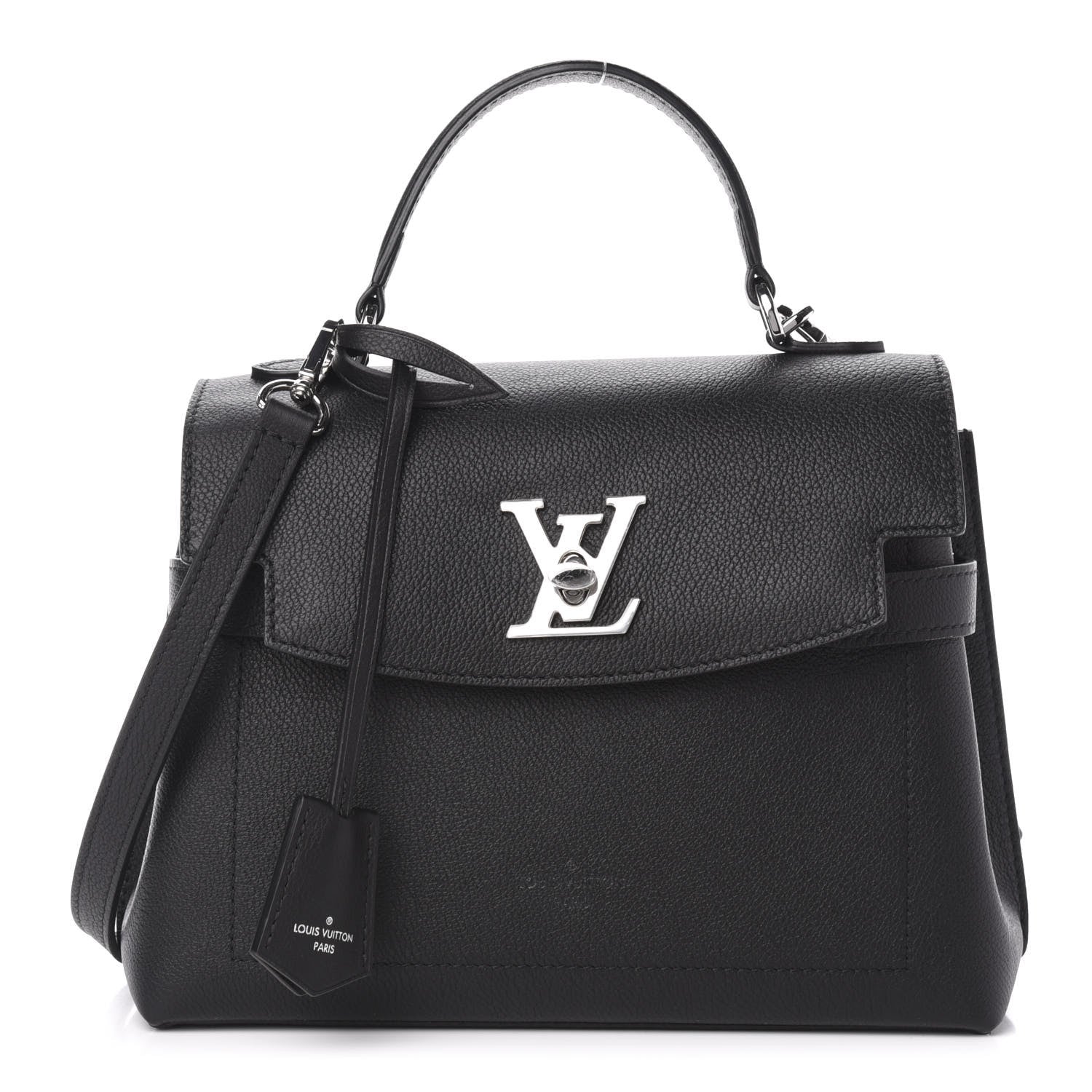 Louis Vuitton Calfskin Lockme Ever BB Black 1 of 12
